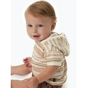by Gerber Baby Neutral Organic Hooded Short Sleeve Top, Sizes 0/3 Months - 24 Months